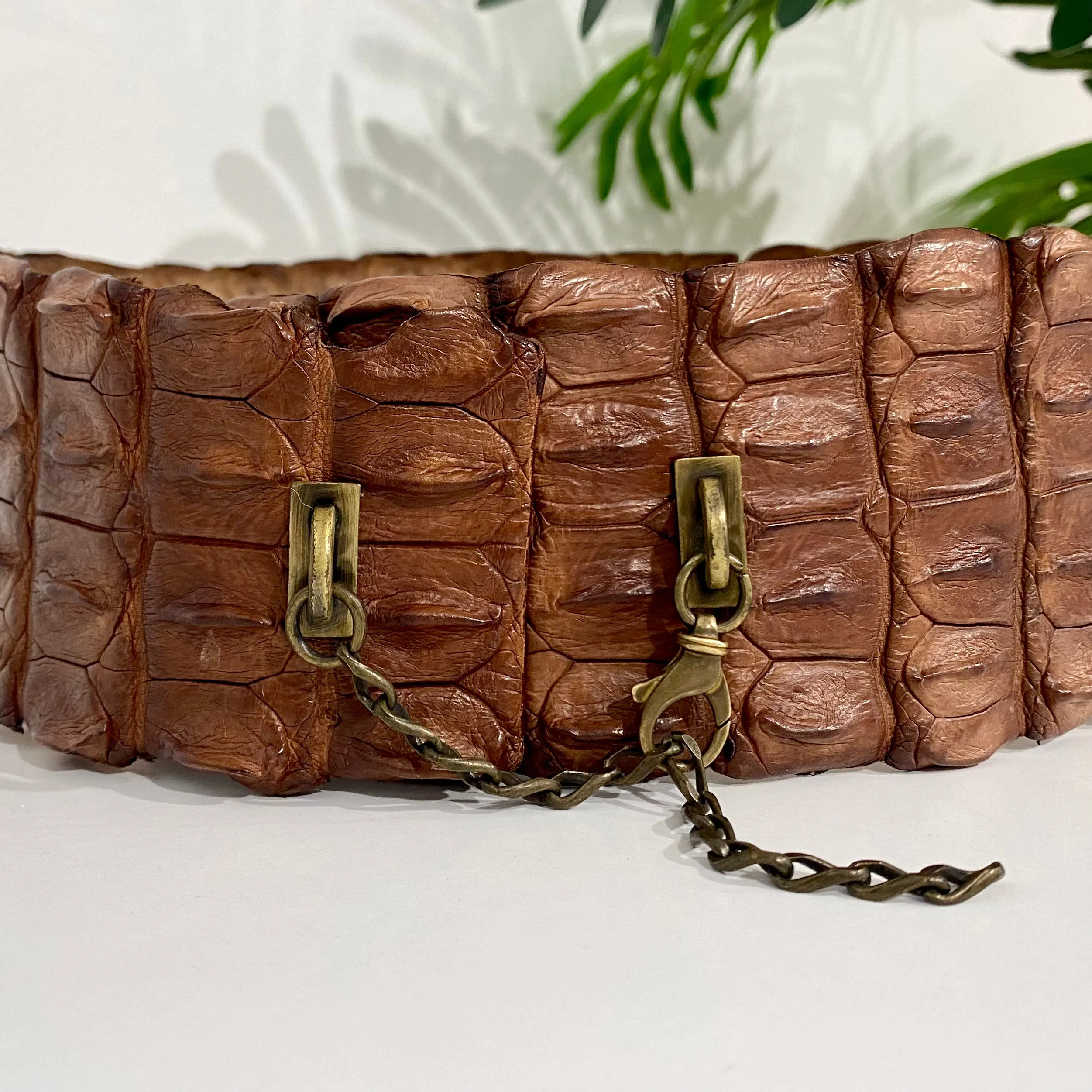 Alexander McQueen Crocodile Tail Belt