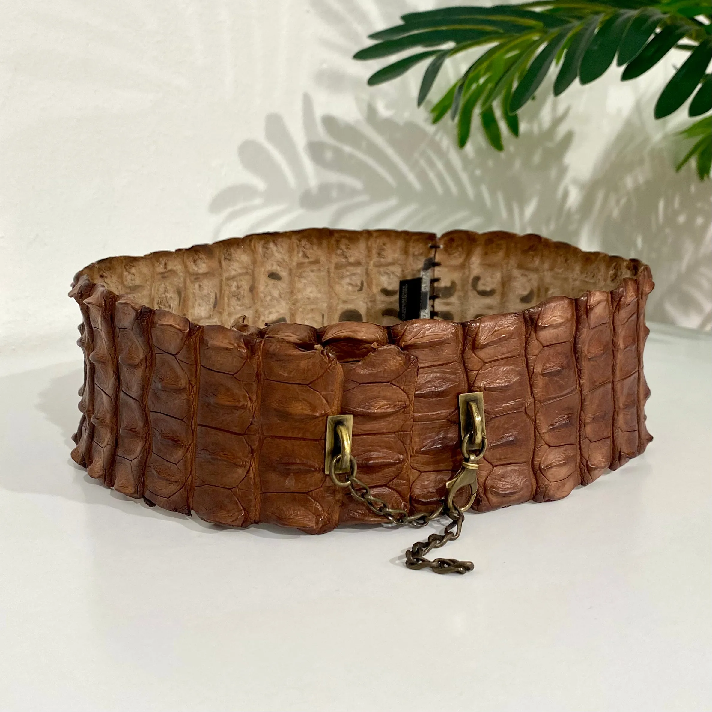 Alexander McQueen Crocodile Tail Belt