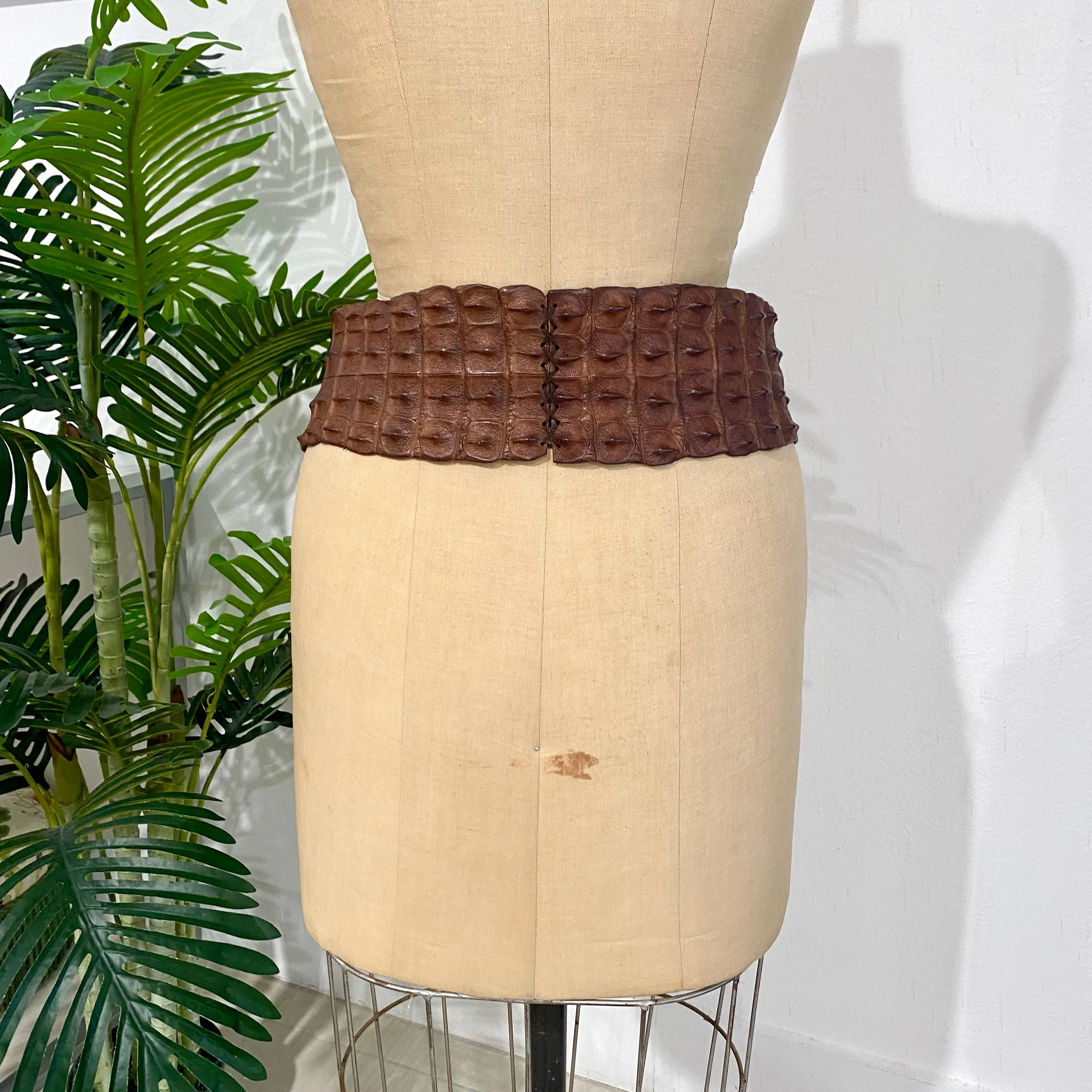 Alexander McQueen Crocodile Tail Belt