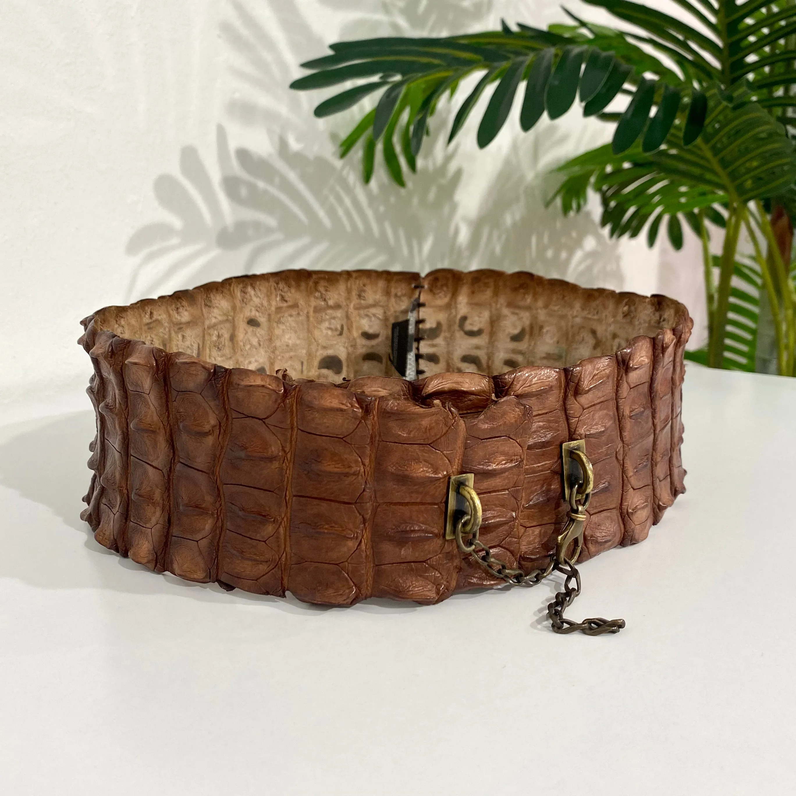 Alexander McQueen Crocodile Tail Belt
