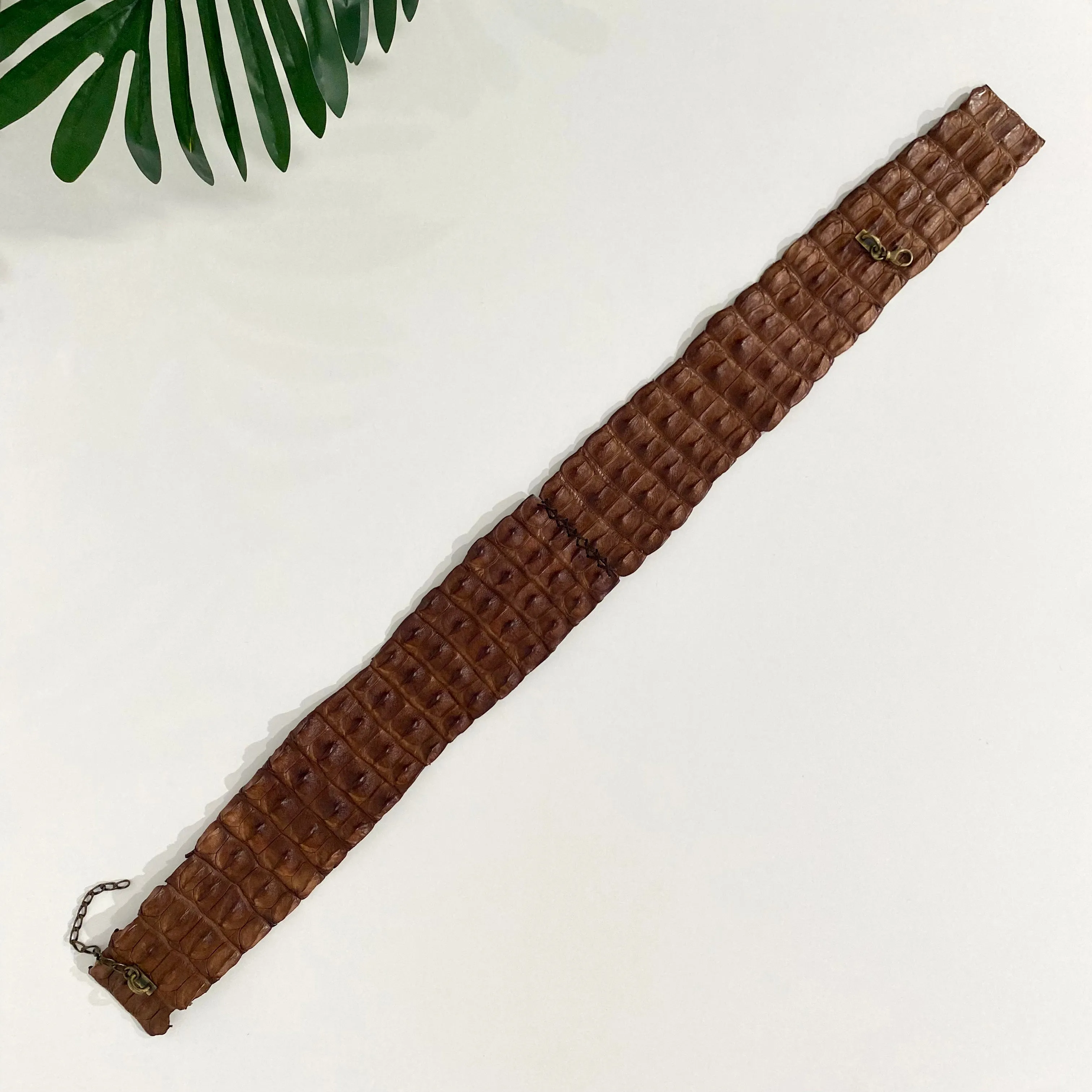 Alexander McQueen Crocodile Tail Belt