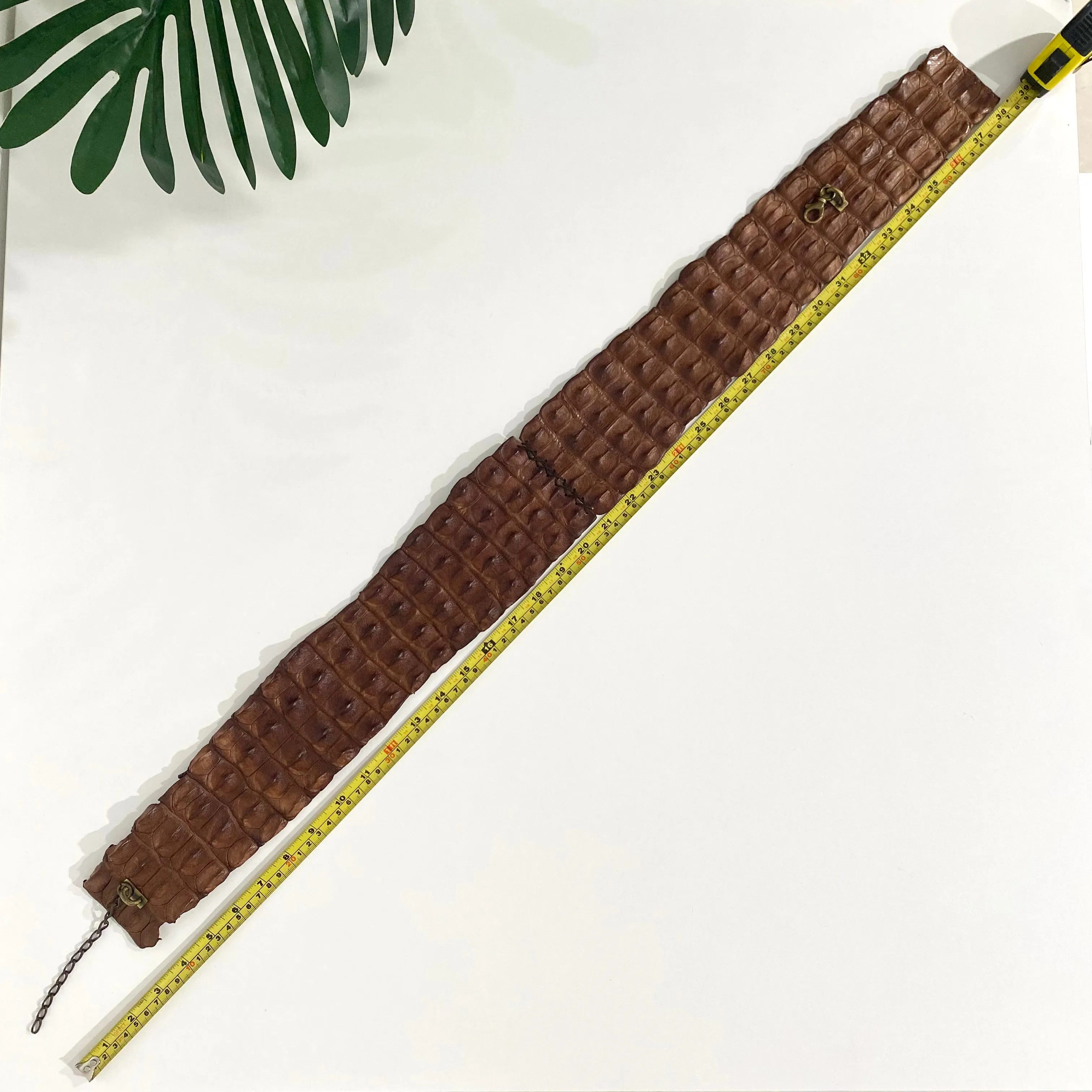 Alexander McQueen Crocodile Tail Belt
