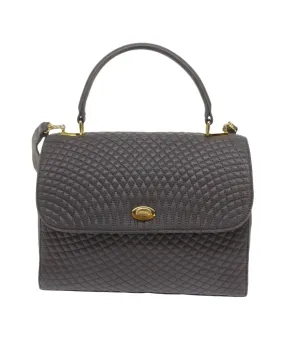 BALLY Womens Quilted Leather Shoulder Bag