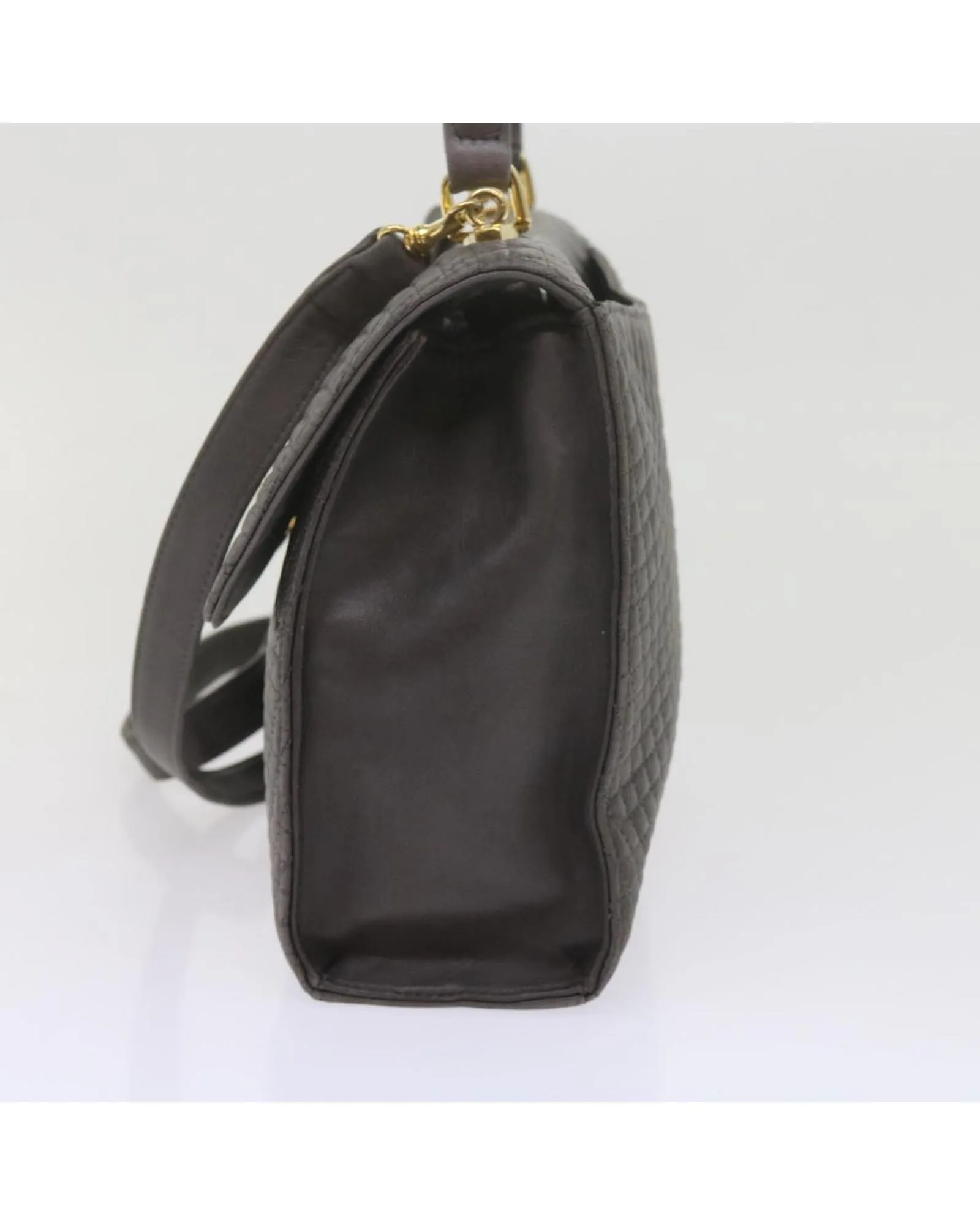 BALLY Womens Quilted Leather Shoulder Bag