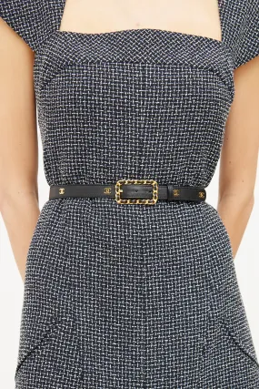 Black Chain Buckle CC Belt