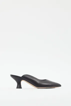 Black Leather Holme Mule