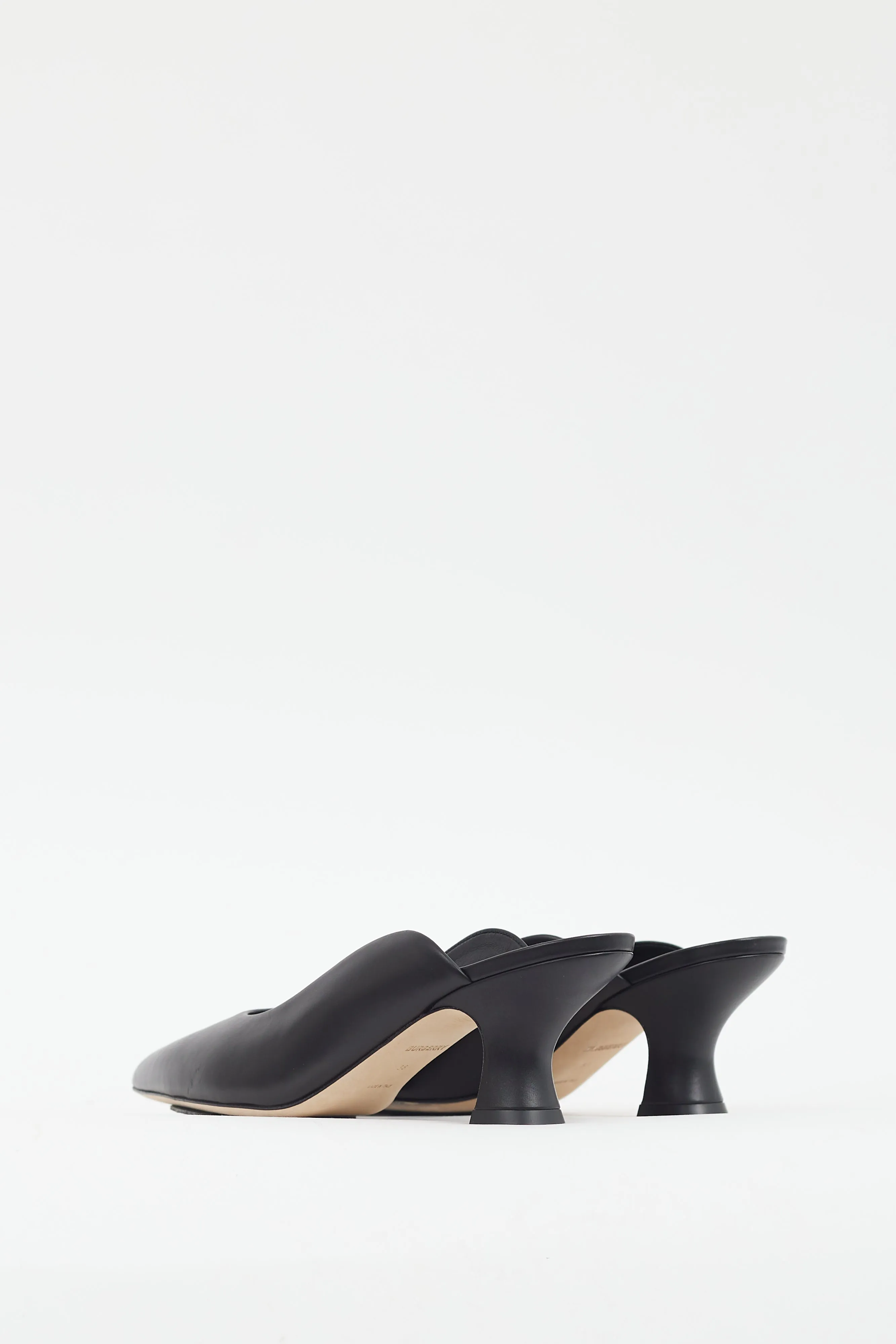 Black Leather Holme Mule