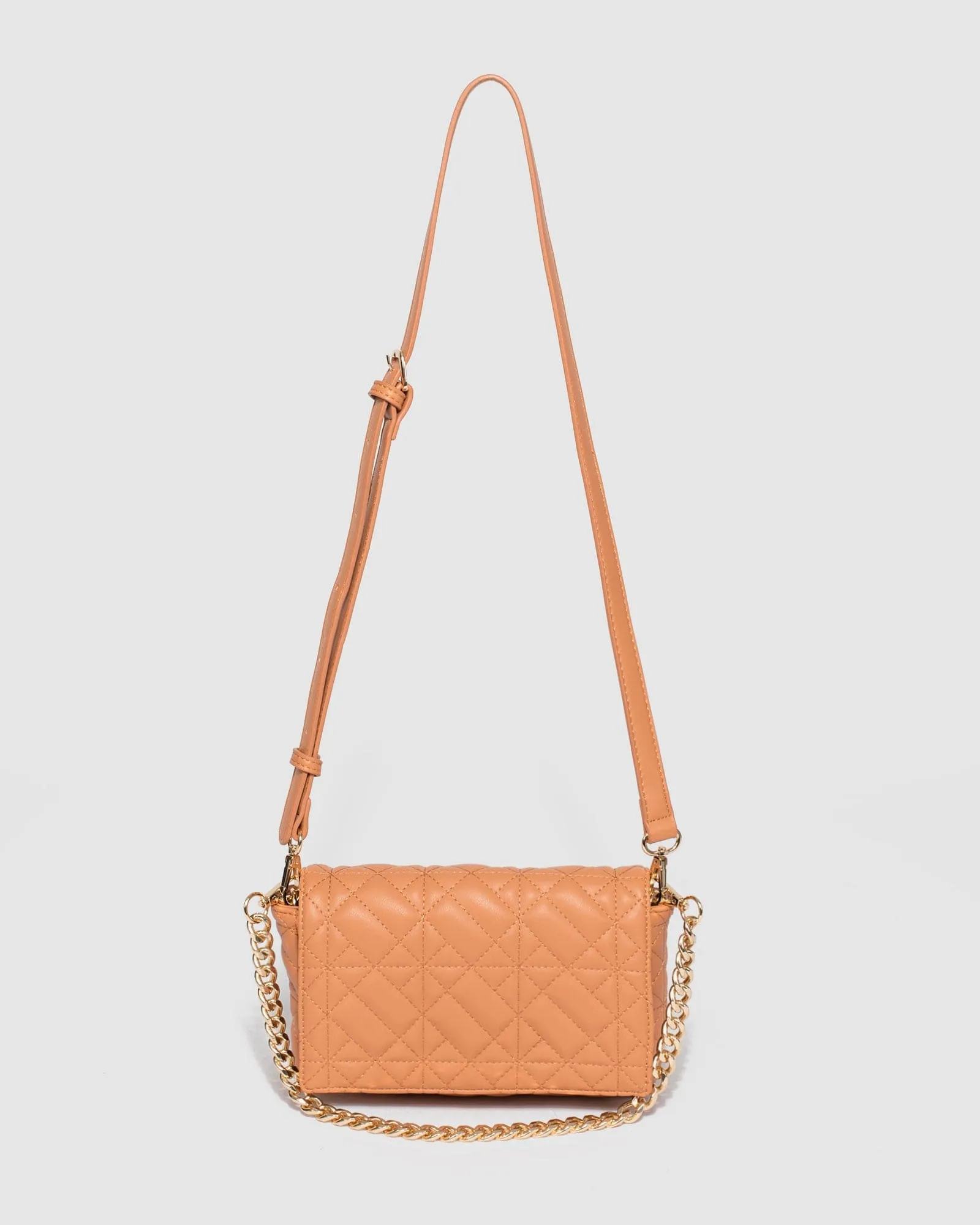 Caramel Monique Quilted Bag