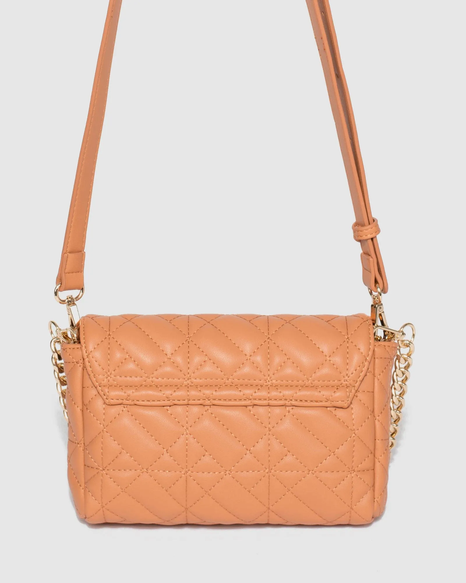 Caramel Monique Quilted Bag