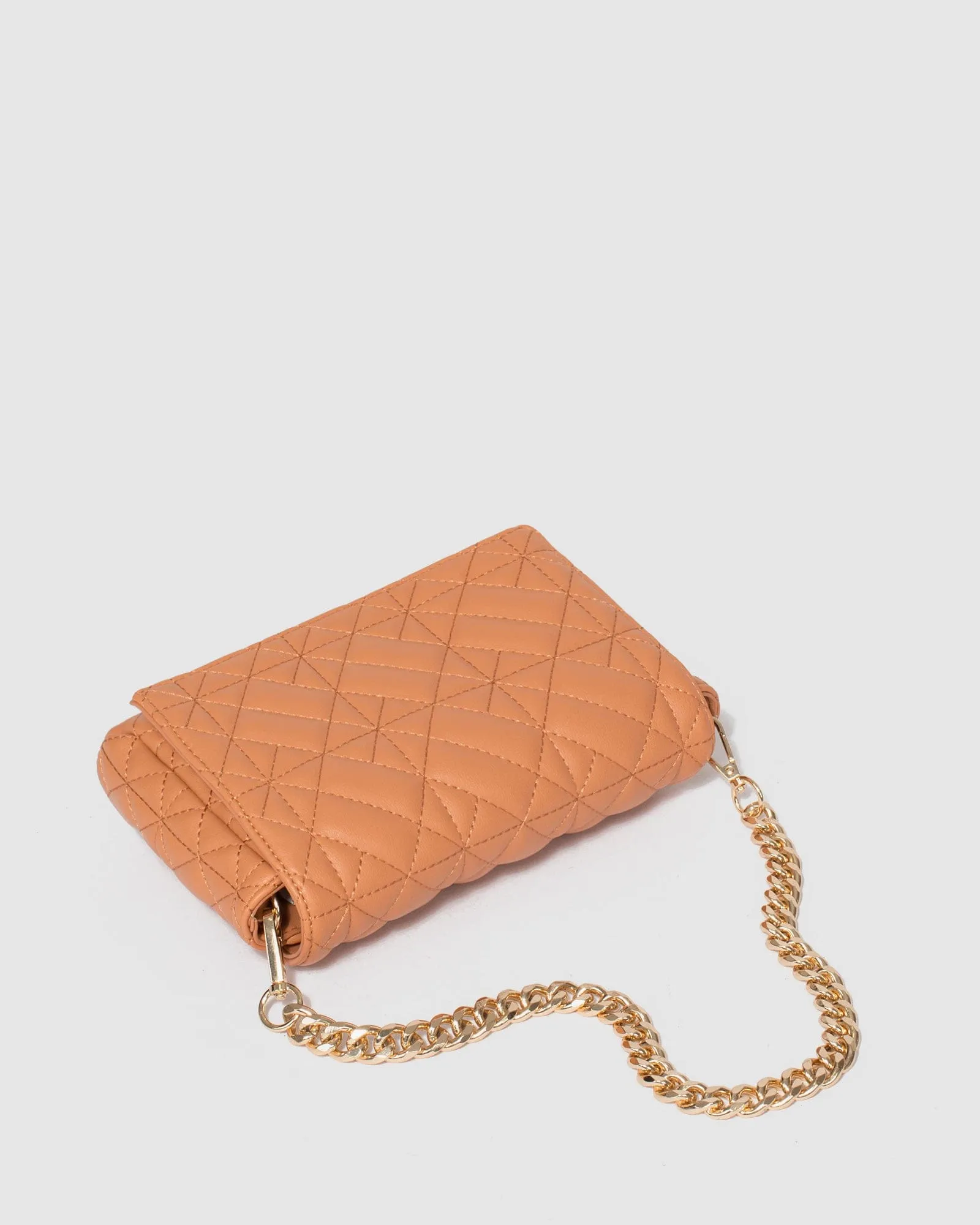 Caramel Monique Quilted Bag
