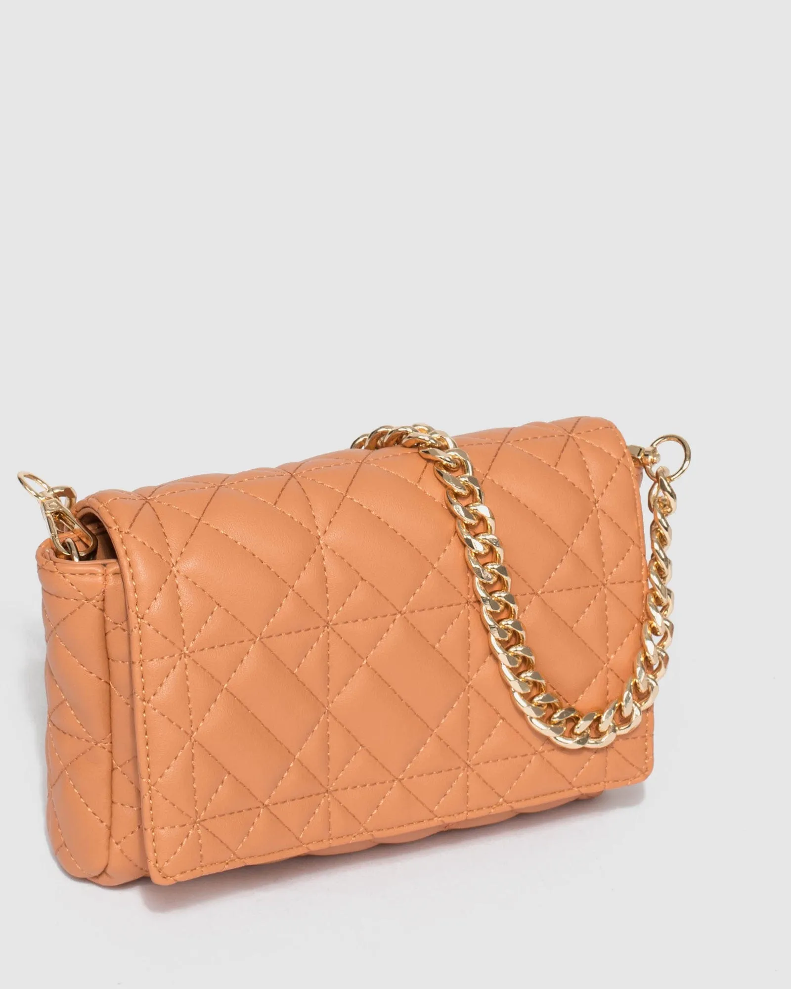 Caramel Monique Quilted Bag