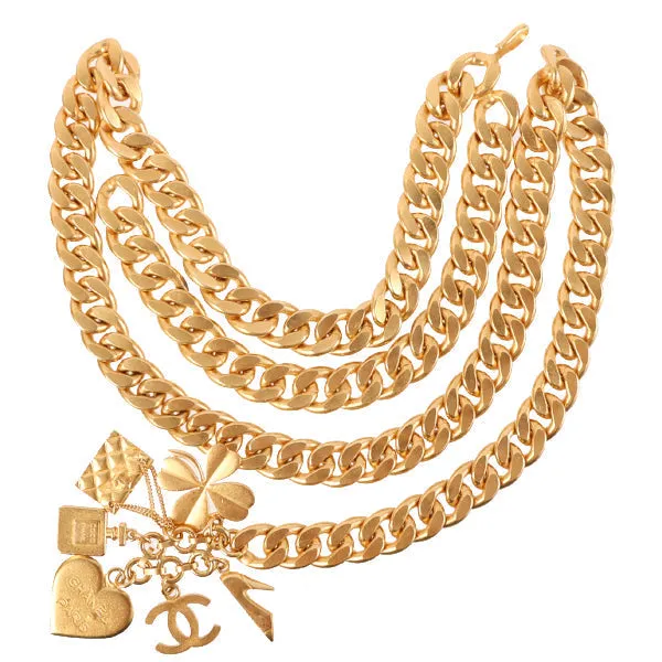 CHANEL 1995 Made Cc Mark Multi Motif Chain Belt