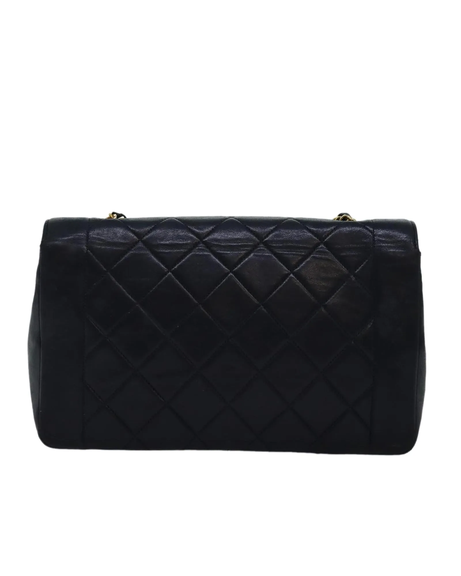 CHANEL Classic Double Flap Black Leather Shoulder Bag