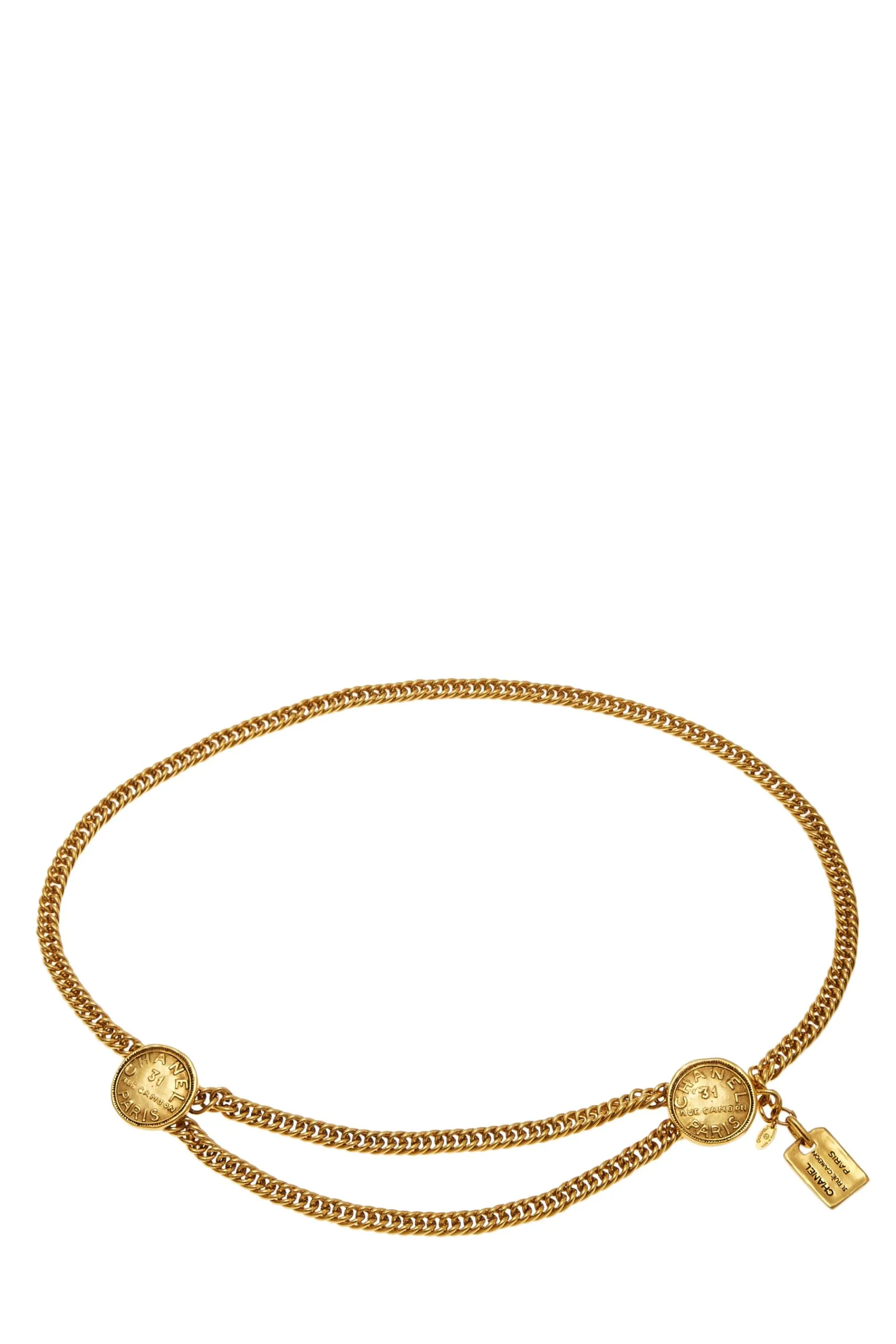 Chanel,  Gold 'CC' Chain Belt 2, Gold