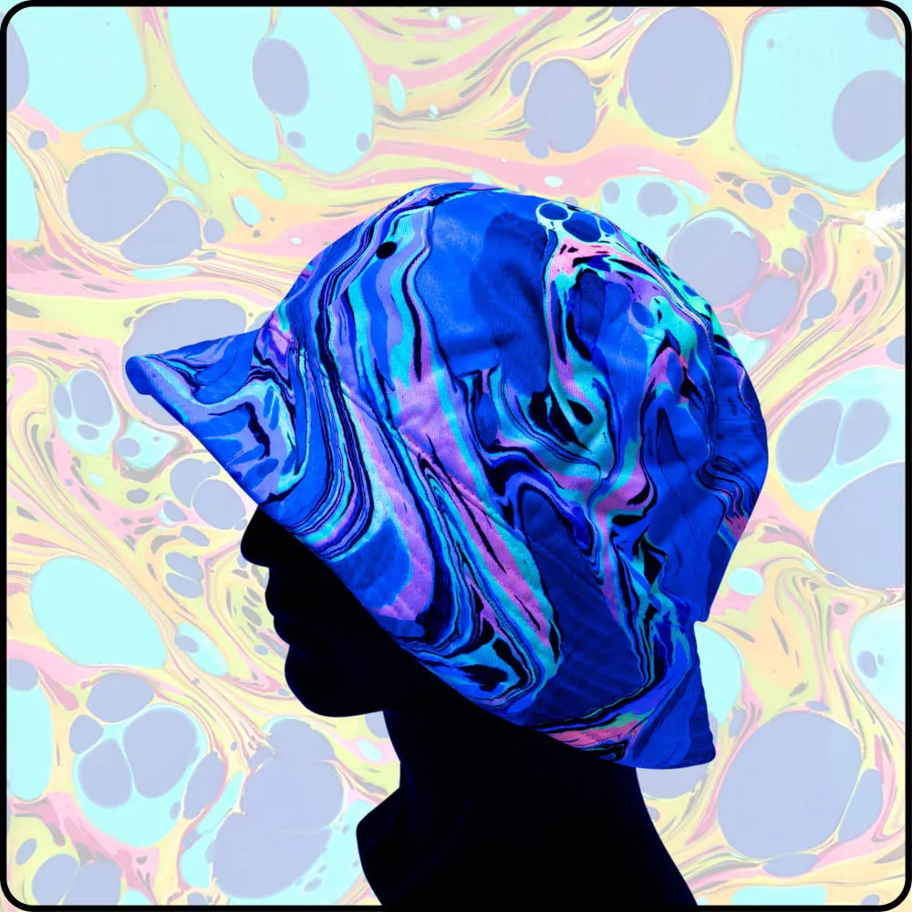 Fire Water UV Hydro-Dipped Bucket Hat