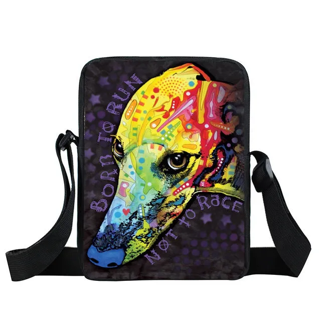 German Shepherd Messenger Bag, Women Handbag, Boys Girls Mini Cross Bags, Kids Gift, Book Bags