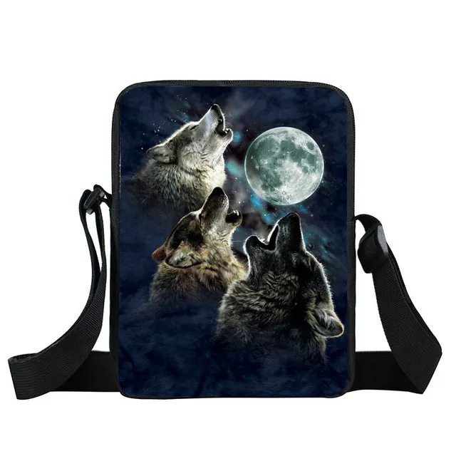 German Shepherd Messenger Bag, Women Handbag, Boys Girls Mini Cross Bags, Kids Gift, Book Bags