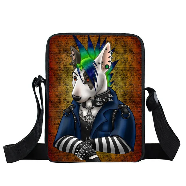 German Shepherd Messenger Bag, Women Handbag, Boys Girls Mini Cross Bags, Kids Gift, Book Bags