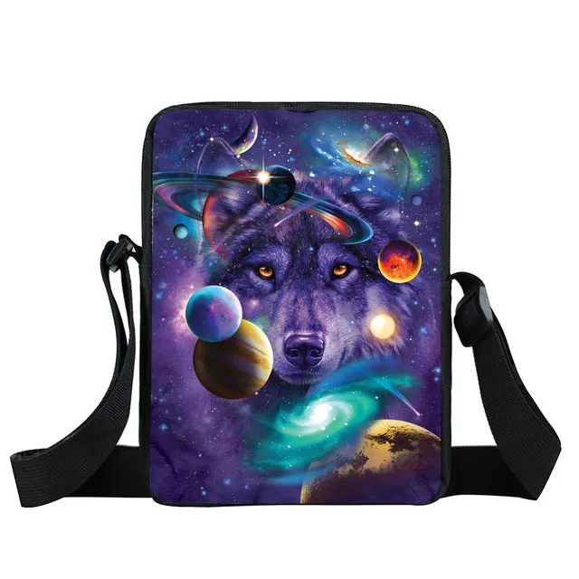 German Shepherd Messenger Bag, Women Handbag, Boys Girls Mini Cross Bags, Kids Gift, Book Bags