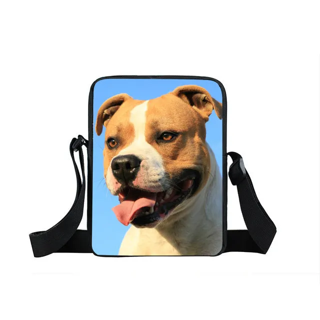German Shepherd Messenger Bag, Women Handbag, Boys Girls Mini Cross Bags, Kids Gift, Book Bags