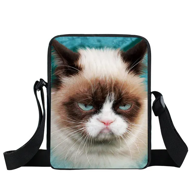German Shepherd Messenger Bag, Women Handbag, Boys Girls Mini Cross Bags, Kids Gift, Book Bags