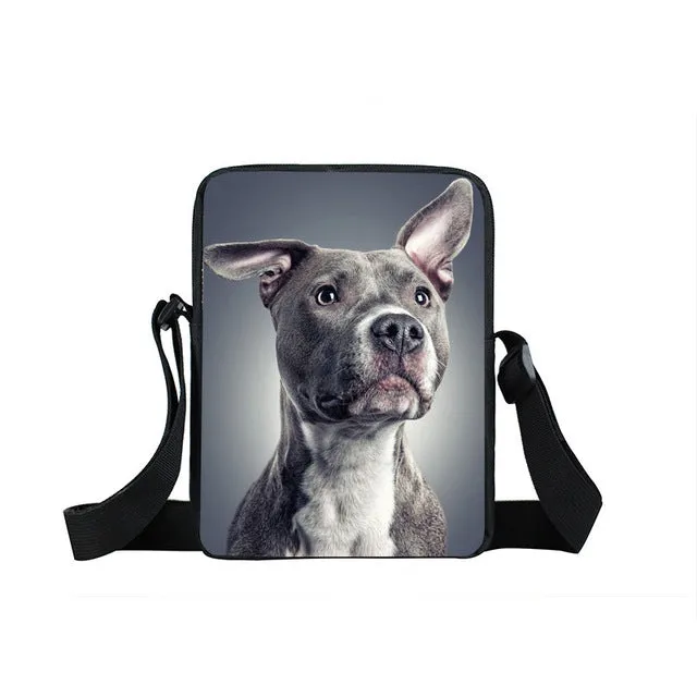 German Shepherd Messenger Bag, Women Handbag, Boys Girls Mini Cross Bags, Kids Gift, Book Bags
