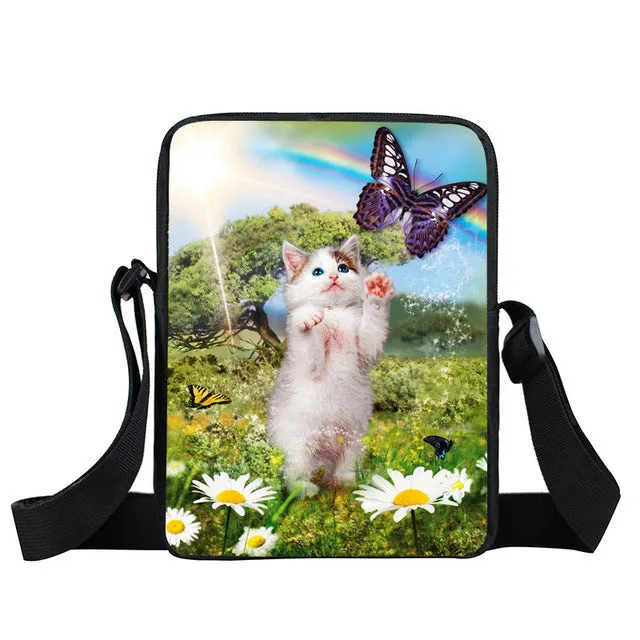 German Shepherd Messenger Bag, Women Handbag, Boys Girls Mini Cross Bags, Kids Gift, Book Bags