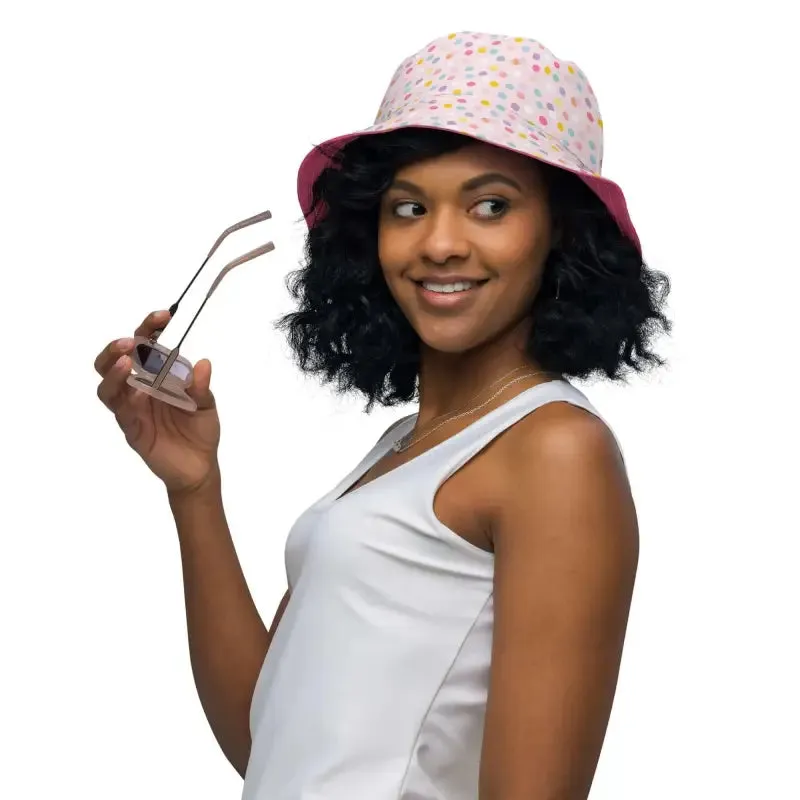 Get Your Sun-Kissed Vibes with This Polka Dot Reversible Bucket Hat