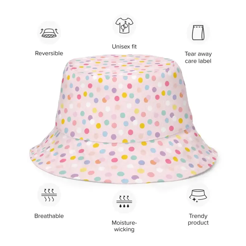 Get Your Sun-Kissed Vibes with This Polka Dot Reversible Bucket Hat