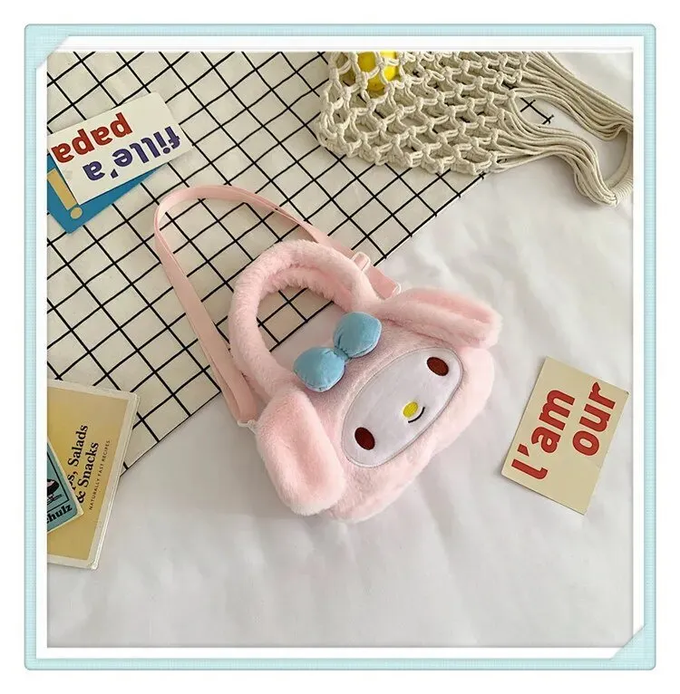 Kawaii Sanrio Plush Crossbody Bag