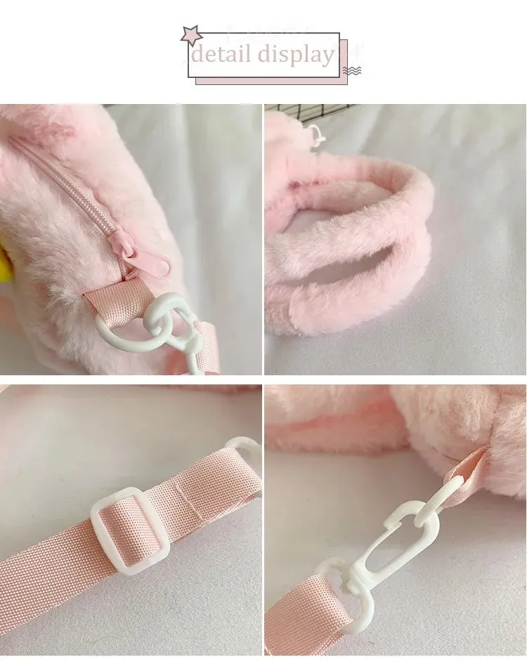 Kawaii Sanrio Plush Crossbody Bag