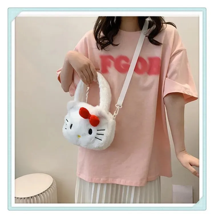 Kawaii Sanrio Plush Crossbody Bag
