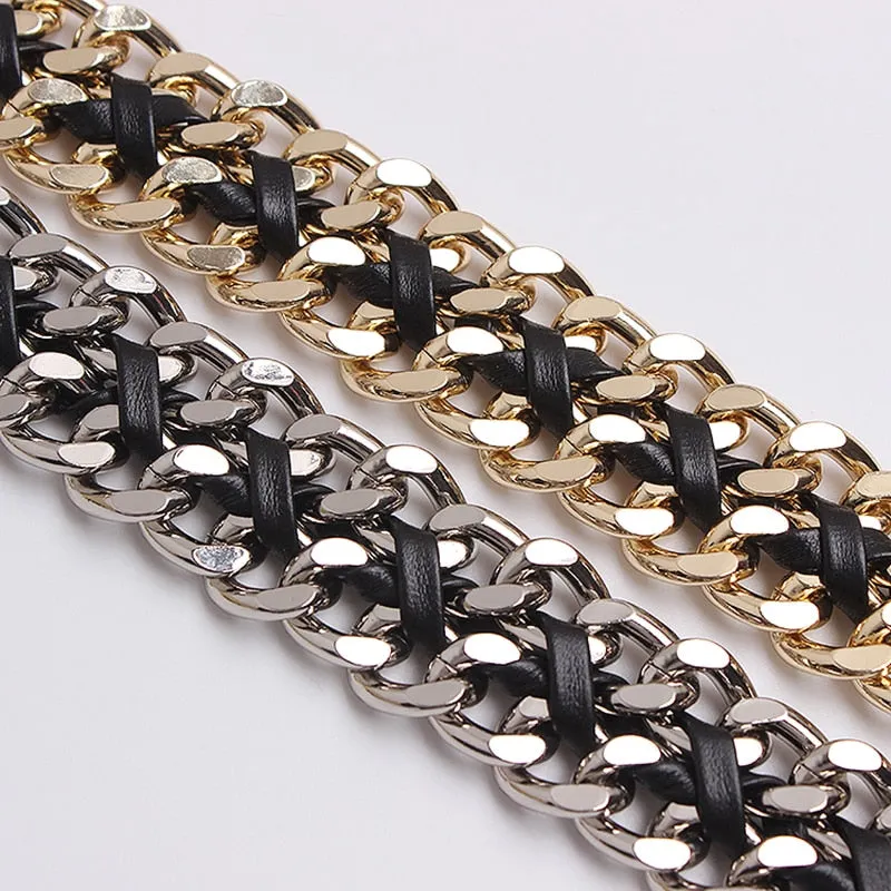 Leather Chain Belt