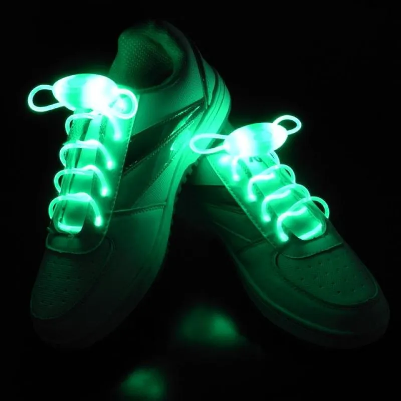 LED Shoelaces glow in the dark