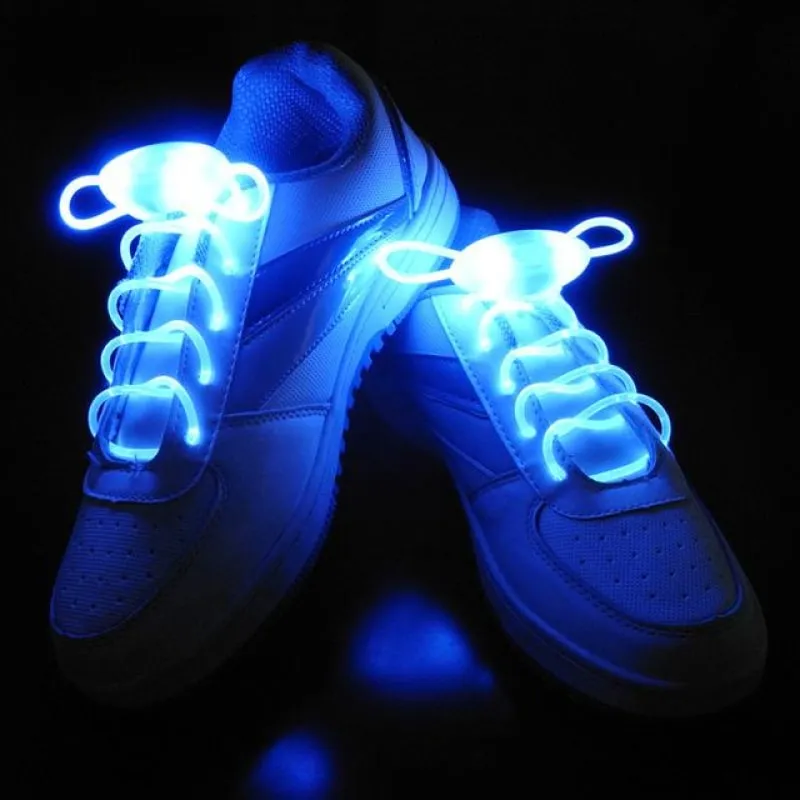 LED Shoelaces glow in the dark