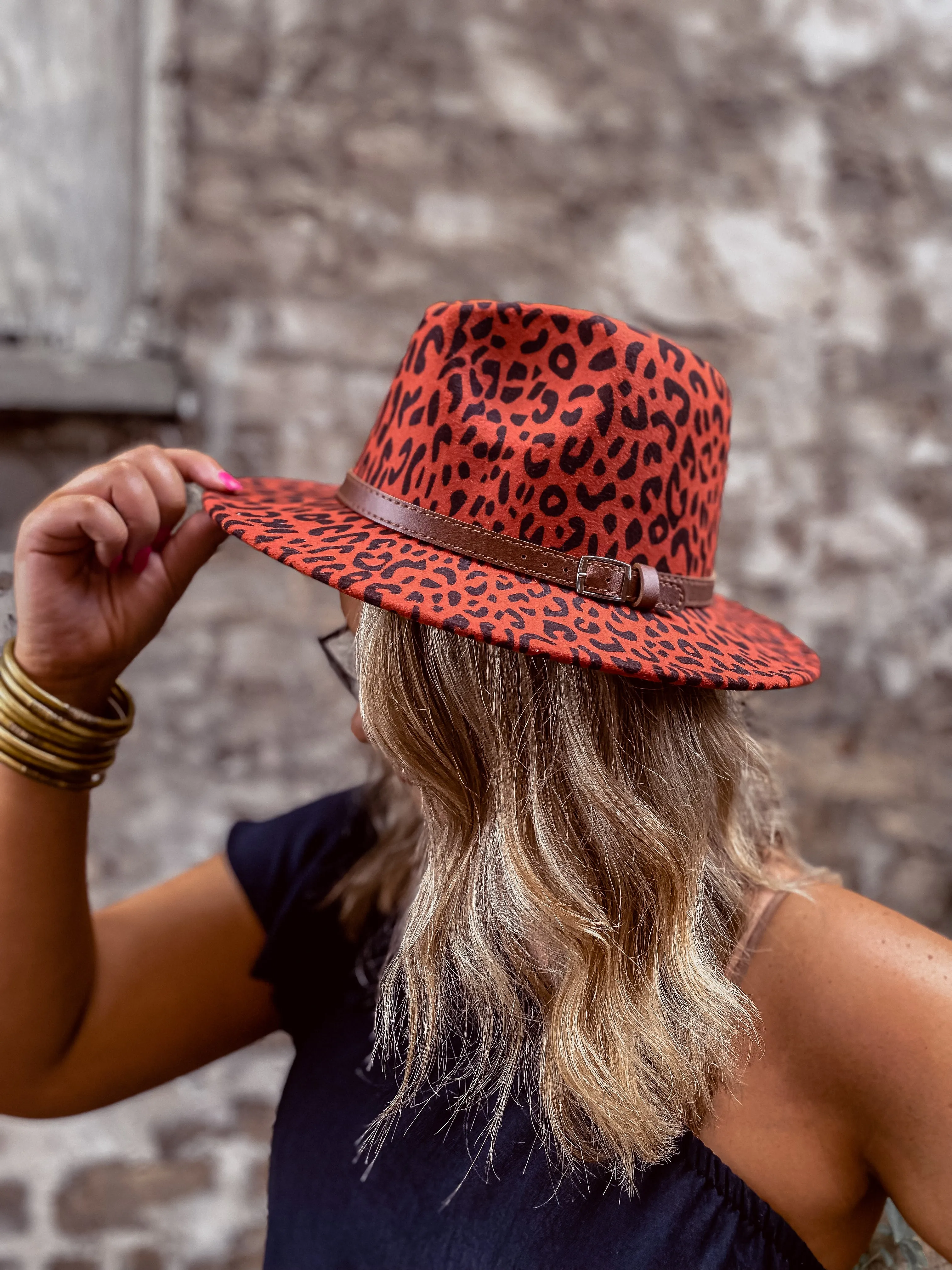 Leopard Panama Hat in Several Colors