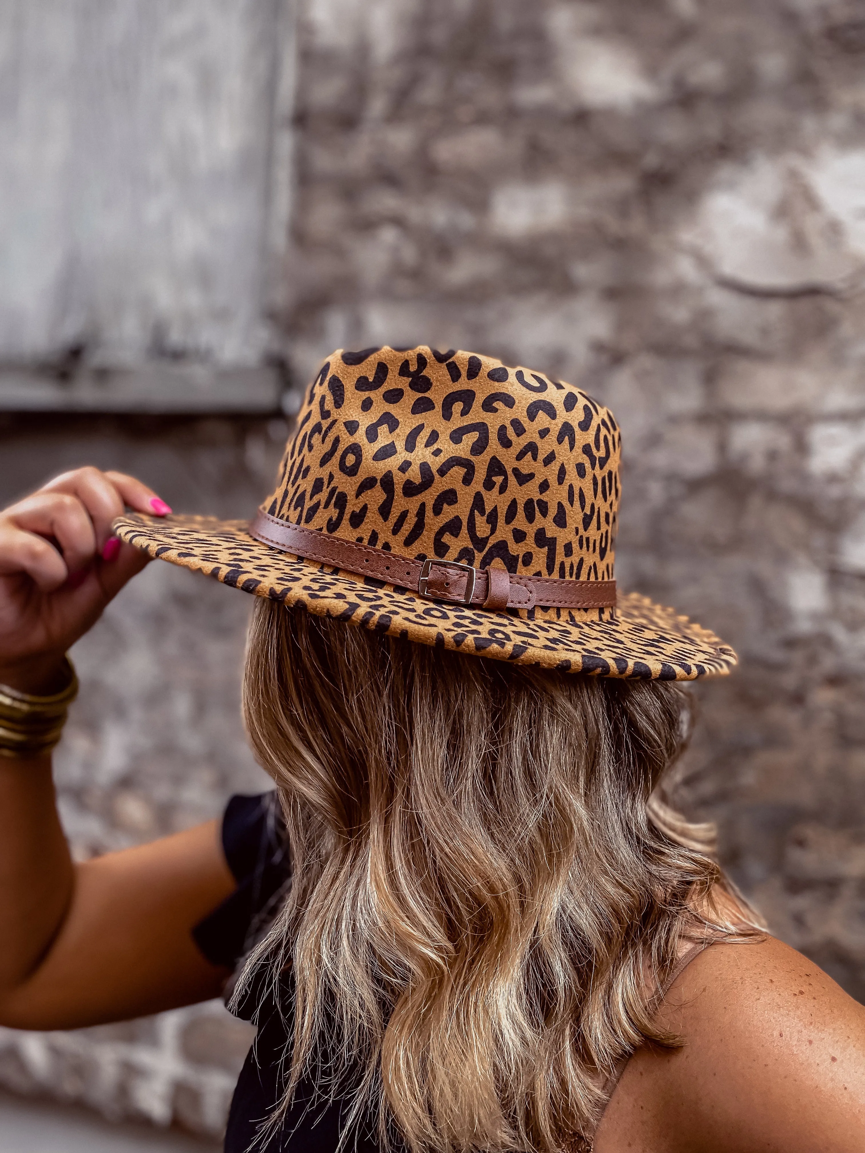 Leopard Panama Hat in Several Colors
