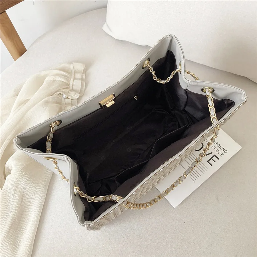 Luxury Designer Chain Women Shoulder Bag High Quality Large Capacity Ladies Crossbody Bags For Women Messenger Bags