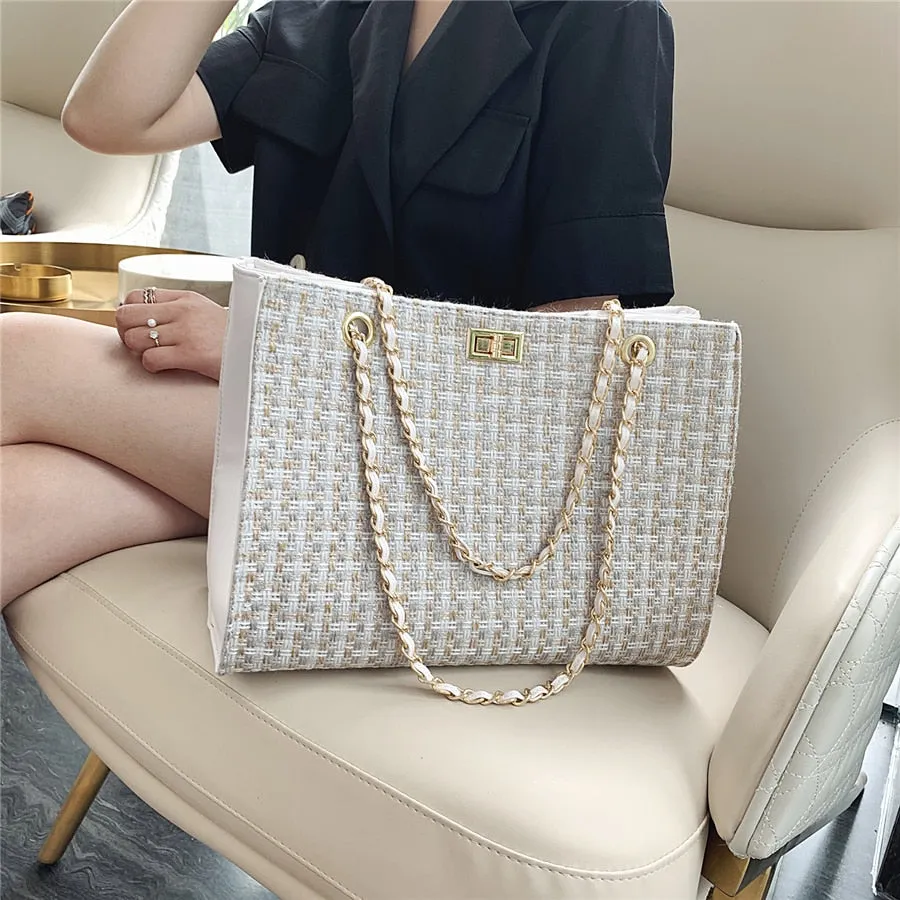 Luxury Designer Chain Women Shoulder Bag High Quality Large Capacity Ladies Crossbody Bags For Women Messenger Bags