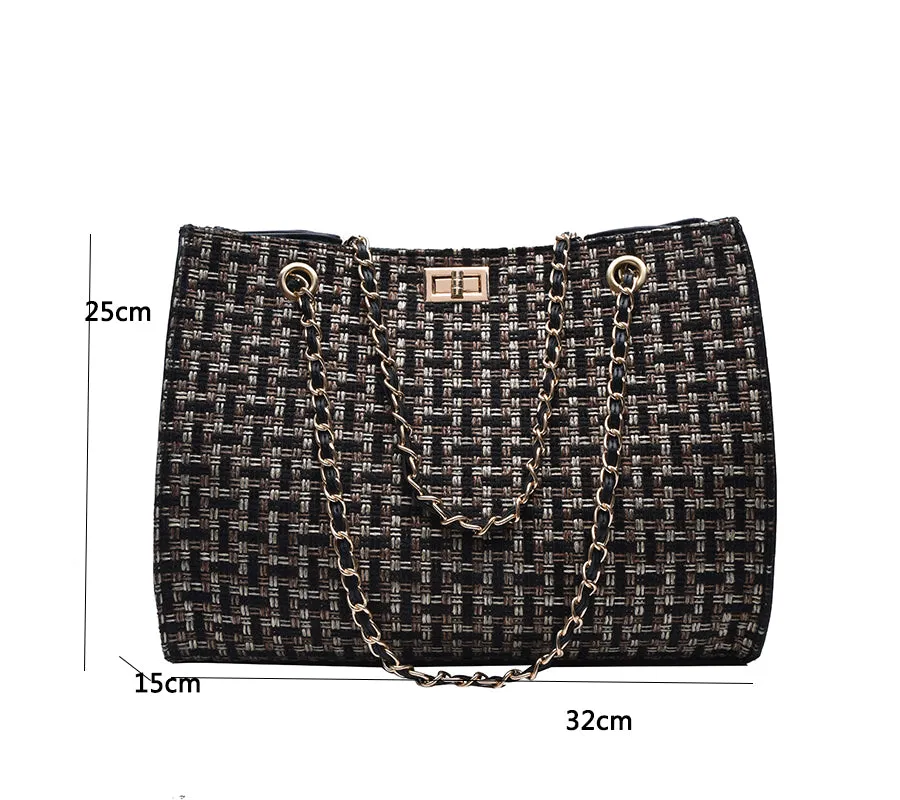 Luxury Designer Chain Women Shoulder Bag High Quality Large Capacity Ladies Crossbody Bags For Women Messenger Bags