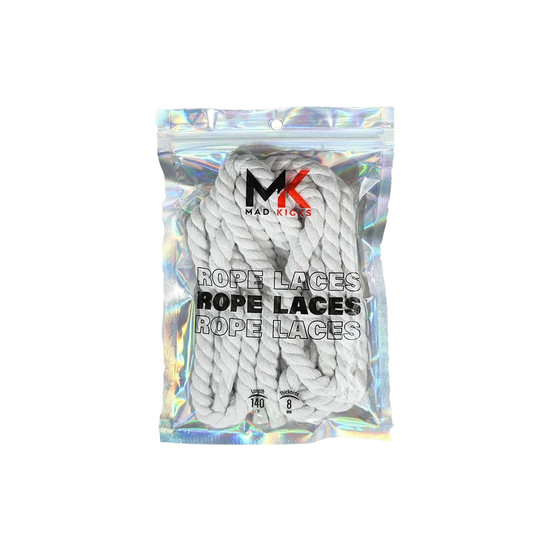 Mad Kicks Rope Laces White