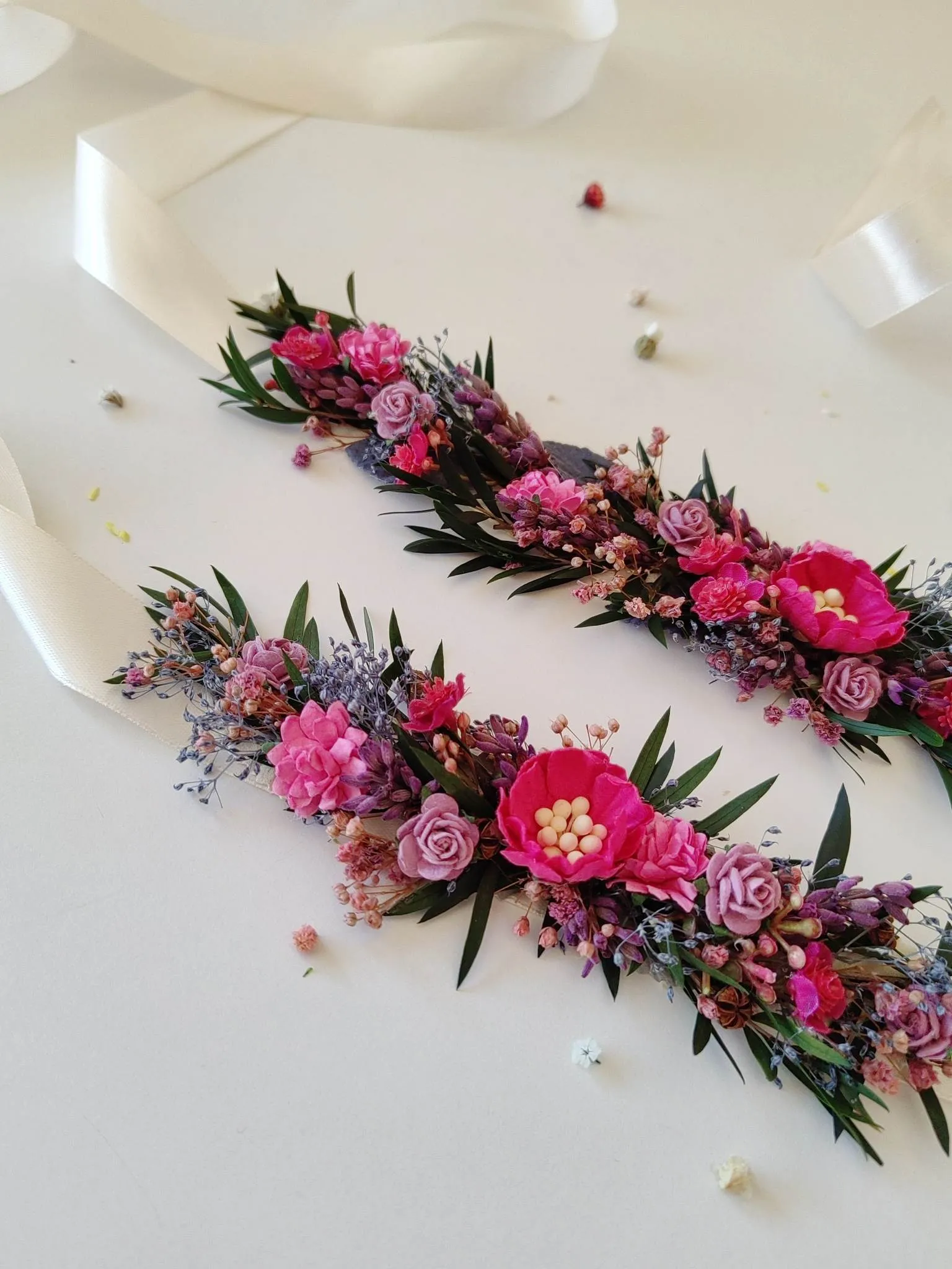 Mom and daughter flower belts