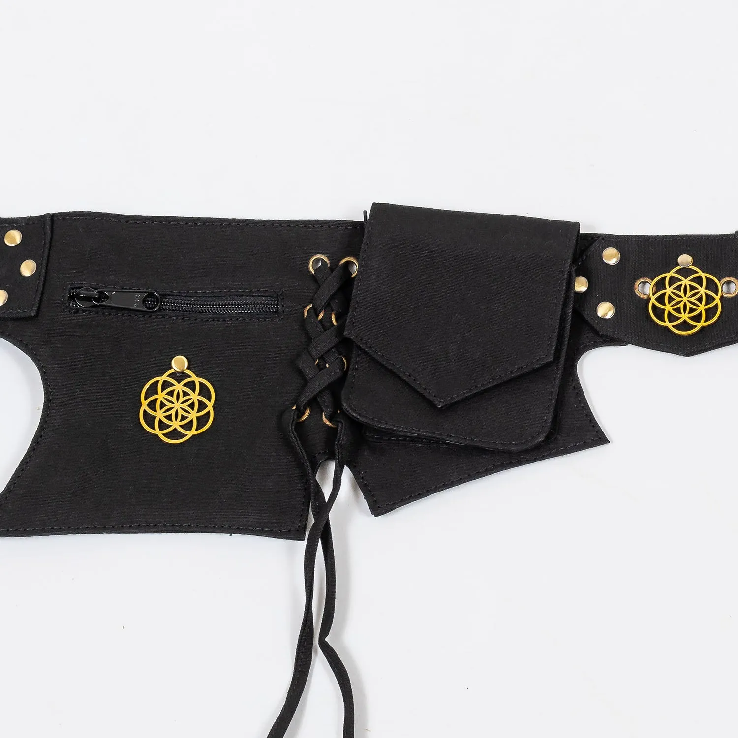 Multi Pocket Belt Plain