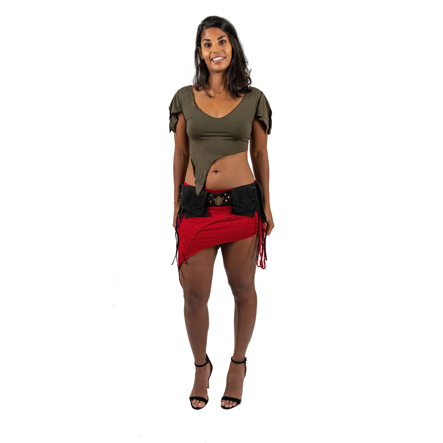 Multi Pocket Belt Plain