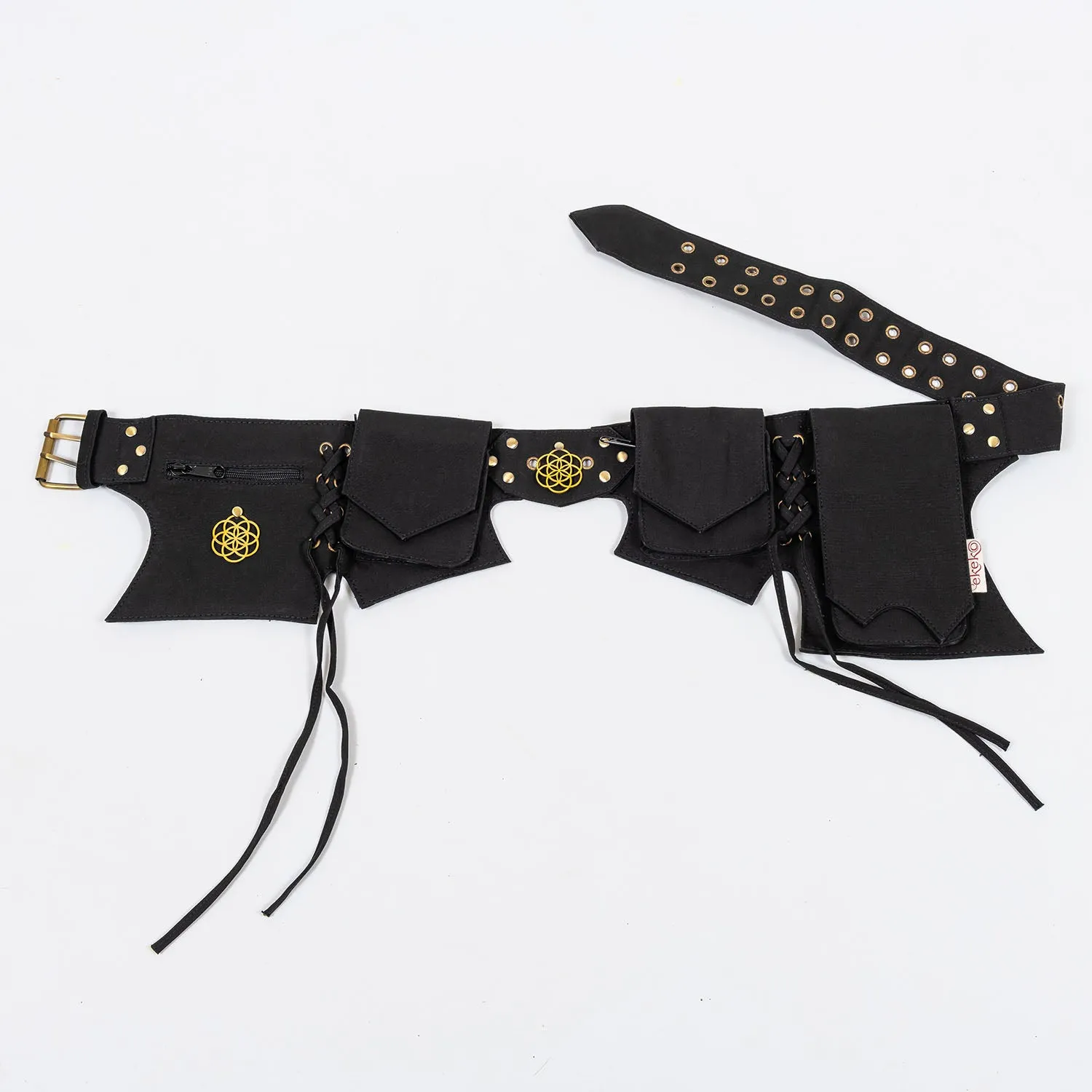 Multi Pocket Belt Plain