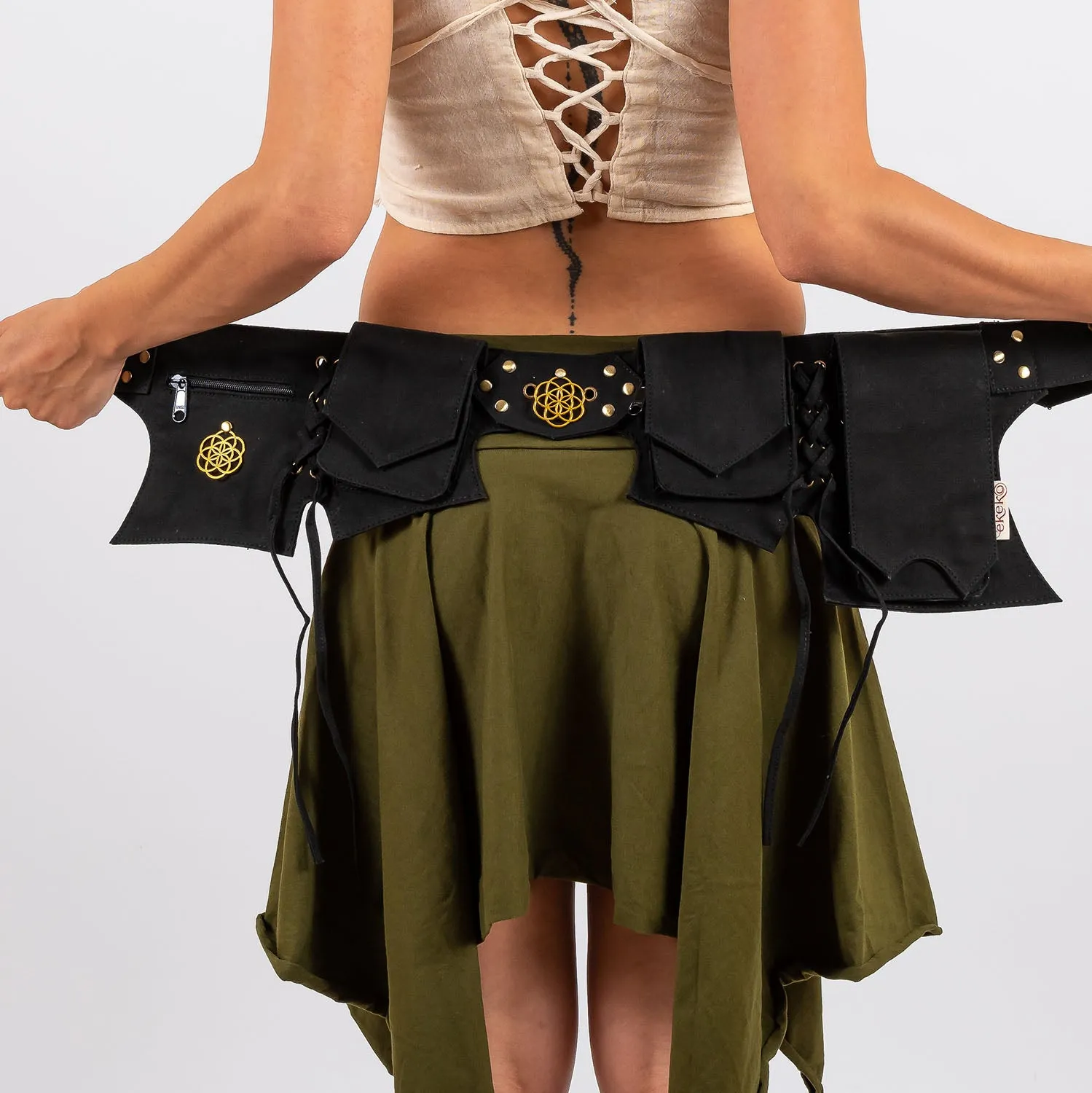 Multi Pocket Belt Plain