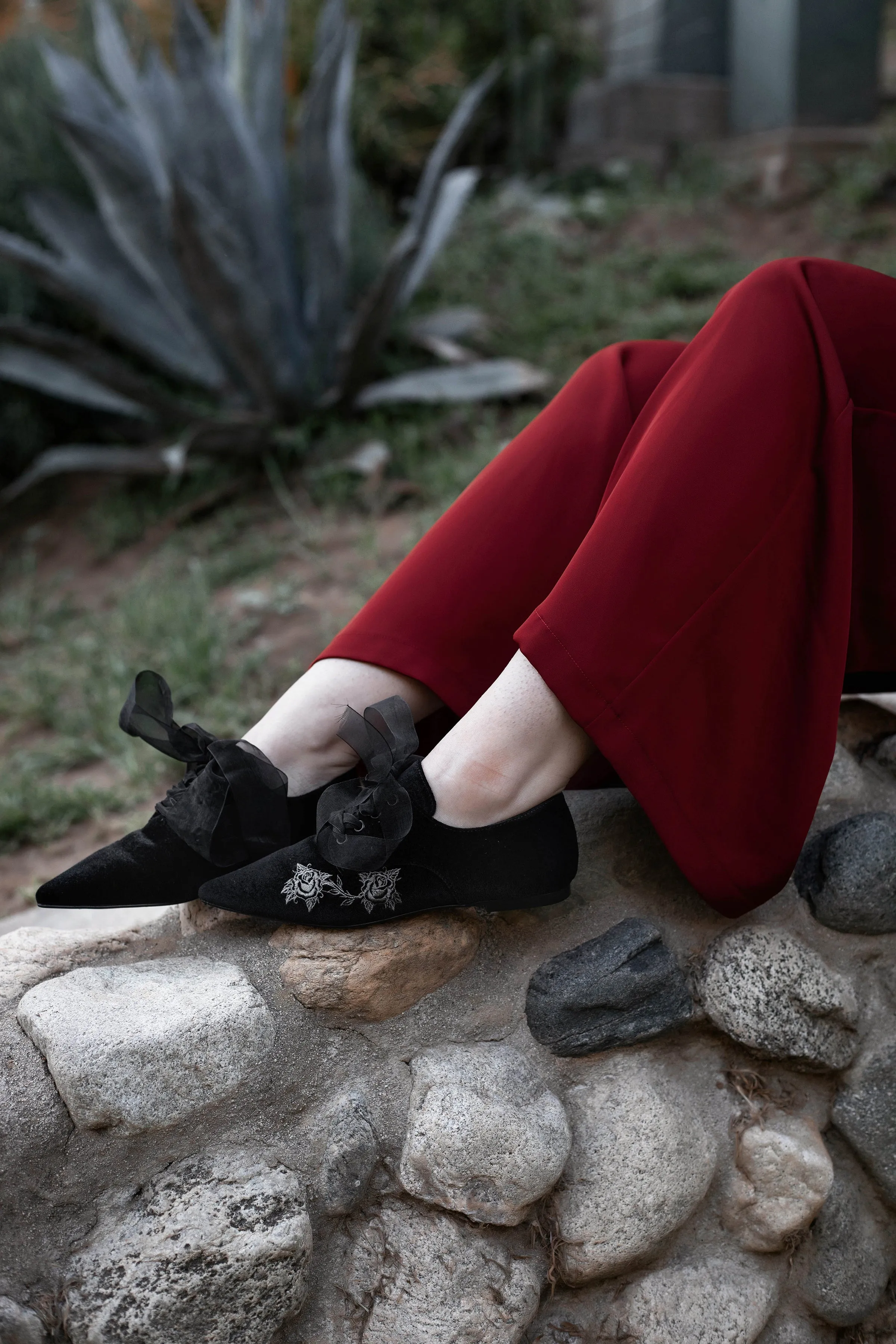 Nightfall Lace-Up Flat