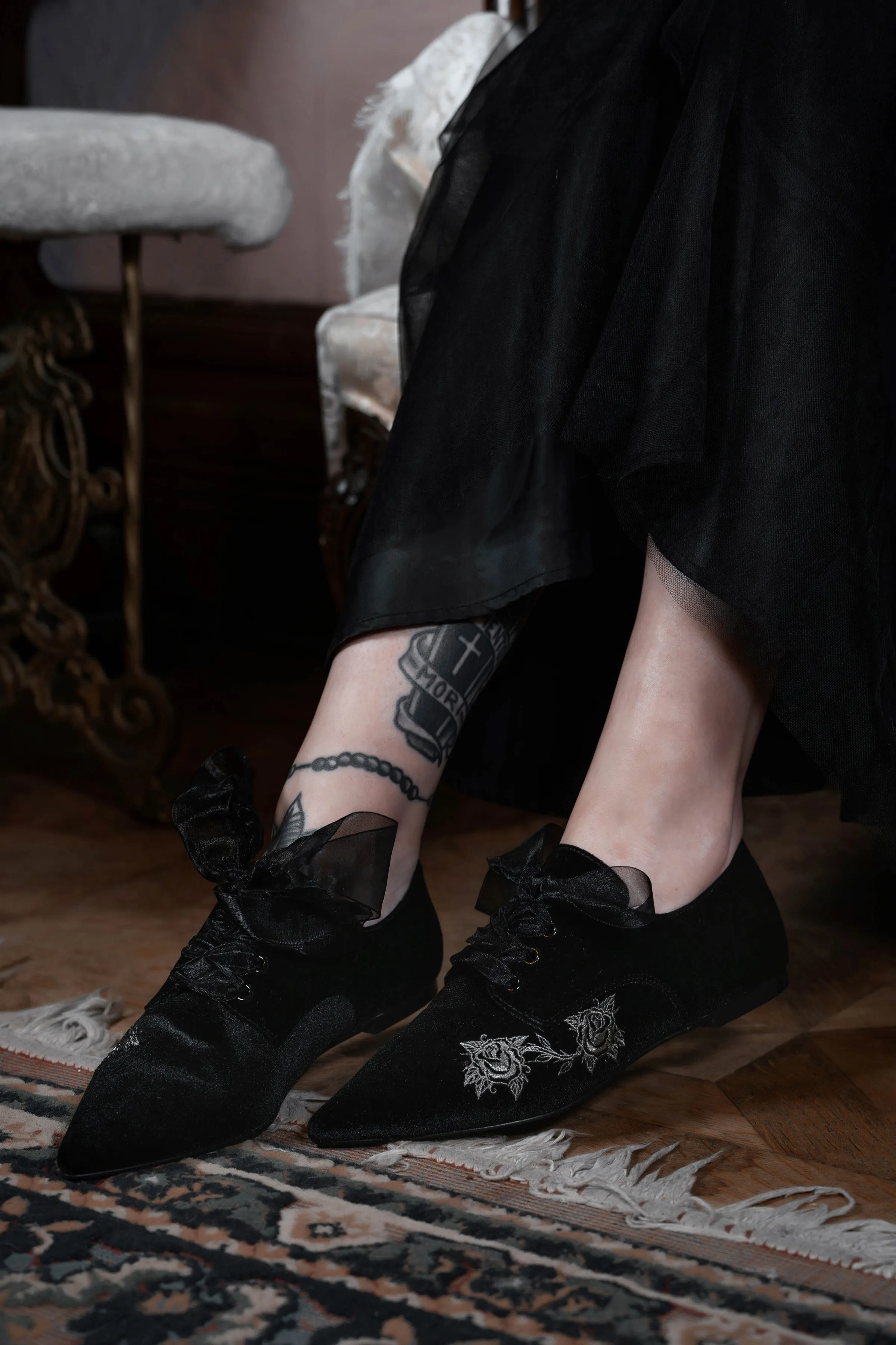 Nightfall Lace-Up Flat