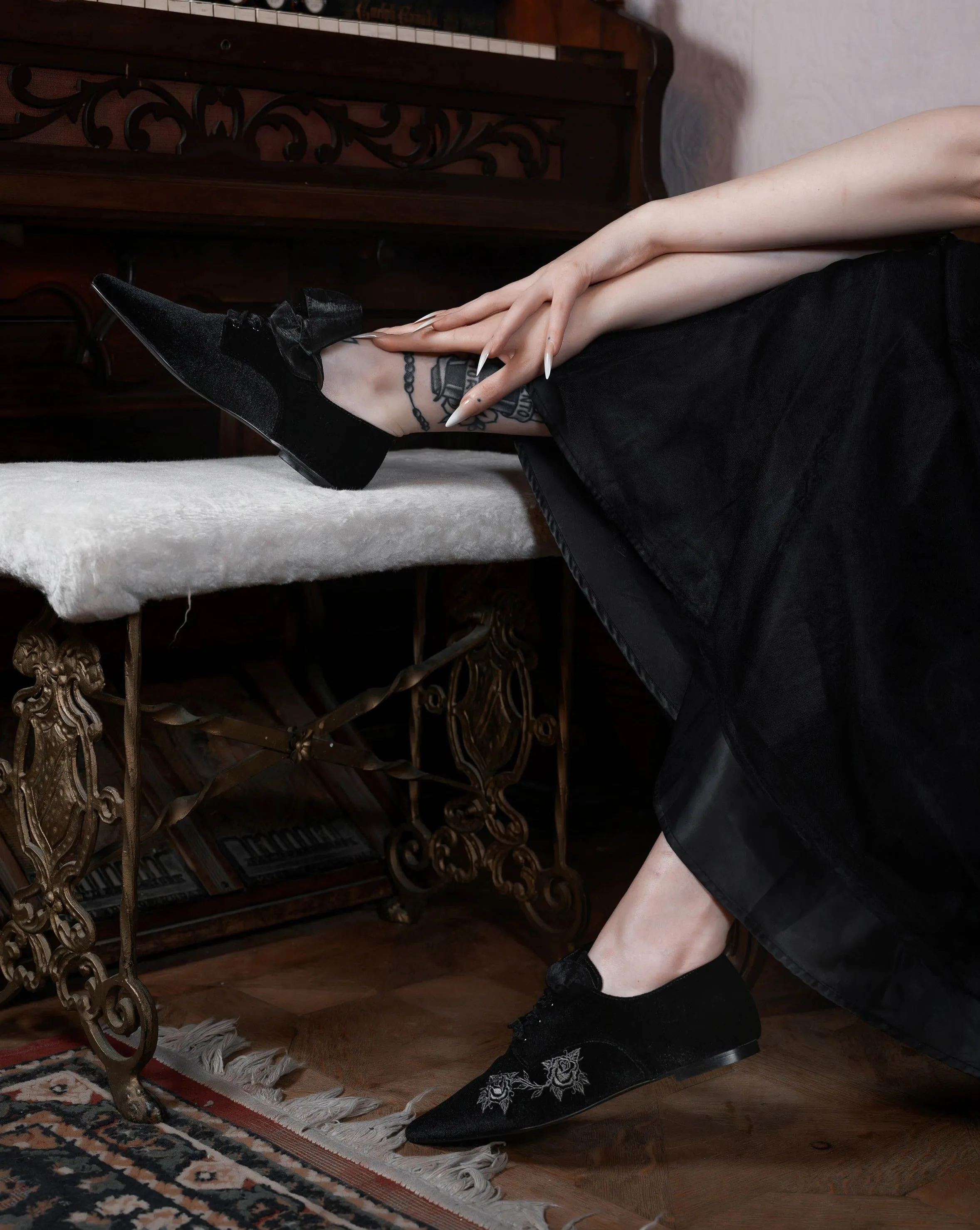 Nightfall Lace-Up Flat