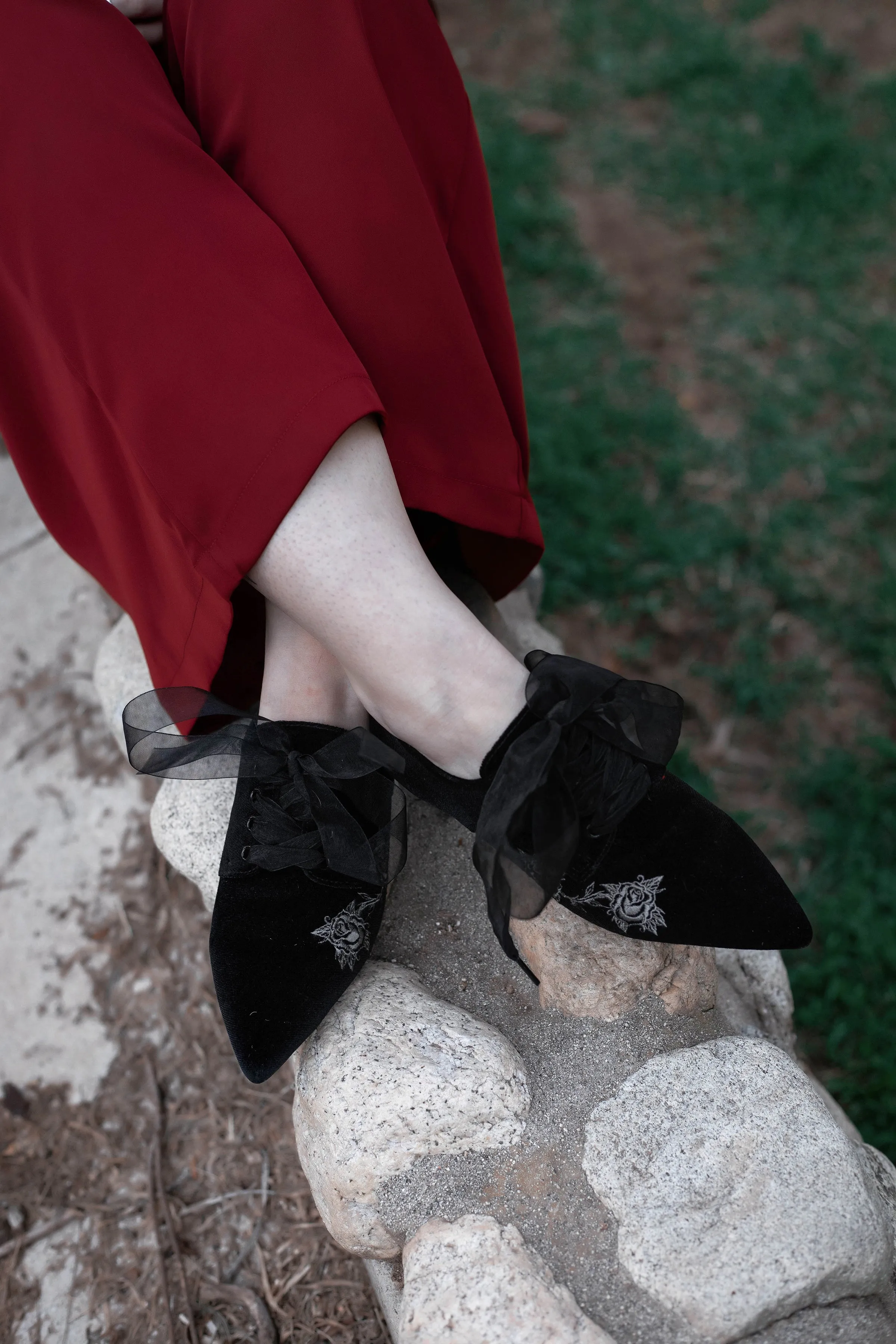 Nightfall Lace-Up Flat